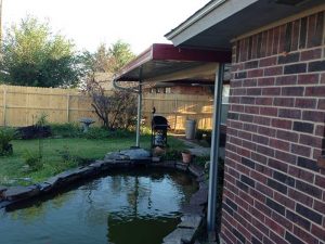 Patio Cover over a pond