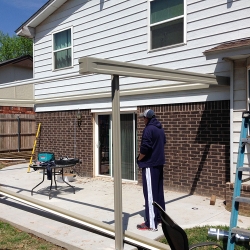 Ongoing Patio Cover Installation