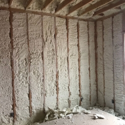 Wall Spray Foam Finishing